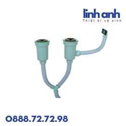 Bộ xi phông chậu rửa bát 2 hố mã XPB 11011