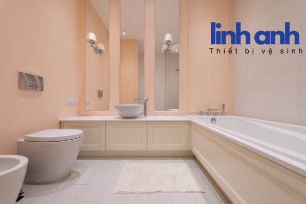 Bồn cầu với phong cách tối giản