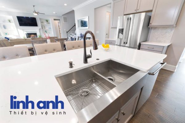 Chậu rửa 2 hố hiện đại